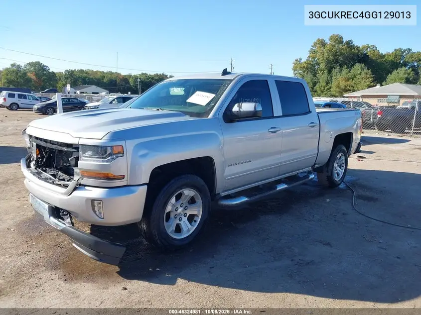 2016 CHEVROLET SILVERADO VIN 3GCUKREC4GG129013 — фото 2