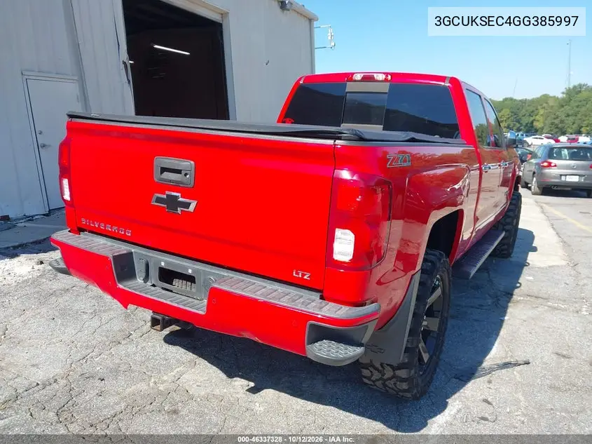 2016 CHEVROLET SILVERADO VIN 3GCUKSEC4GG385997 — фото 4