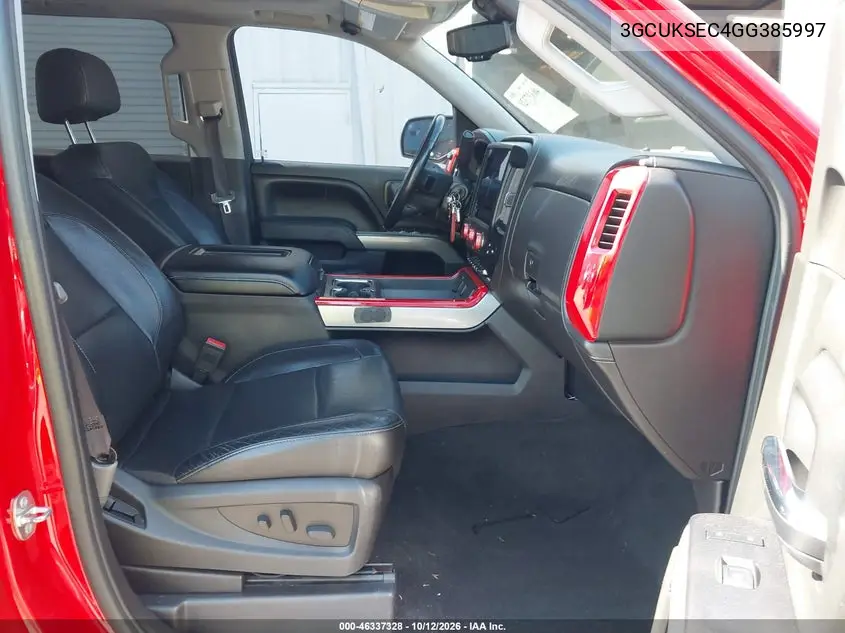 2016 CHEVROLET SILVERADO VIN 3GCUKSEC4GG385997 — фото 5