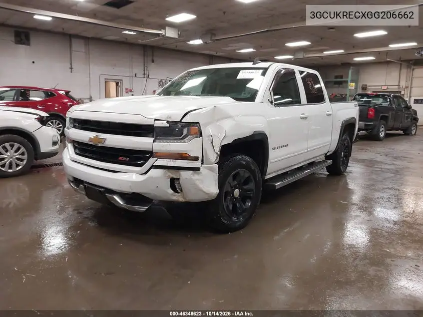 2016 CHEVROLET SILVERADO VIN 3GCUKRECXGG206662 — фото 2