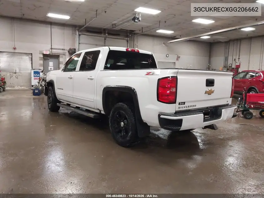 2016 CHEVROLET SILVERADO VIN 3GCUKRECXGG206662 — фото 3