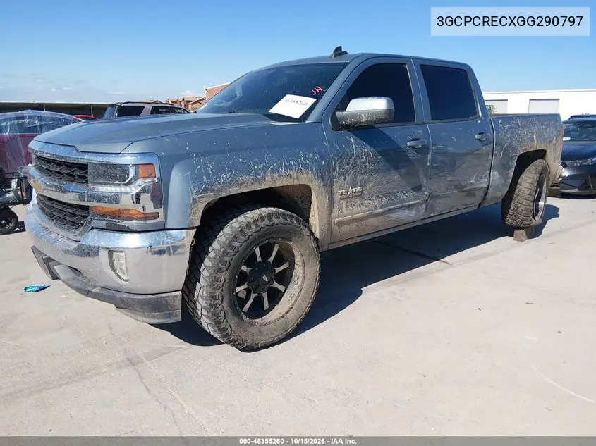 2016 CHEVROLET SILVERADO VIN 3GCPCRECXGG290797 — фото 2