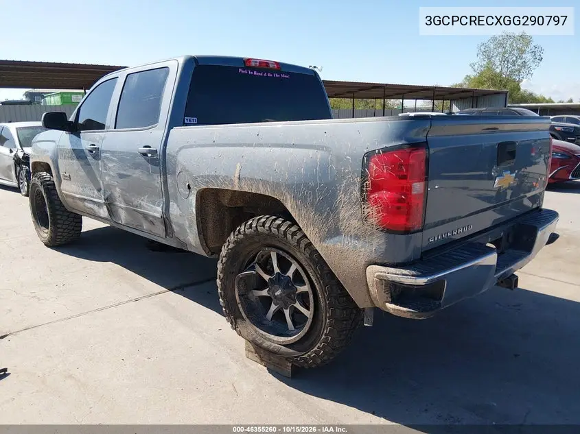 2016 CHEVROLET SILVERADO VIN 3GCPCRECXGG290797 — фото 3