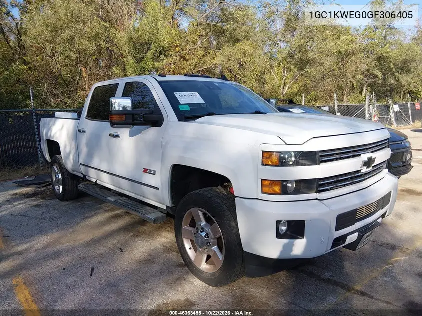 CHEVROLET SILVERADO 2016, VIN 1GC1KWEG0GF306405