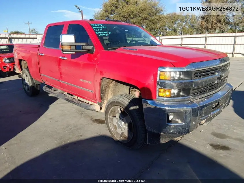 CHEVROLET SILVERADO 2016, VIN 1GC1KWE8XGF254872