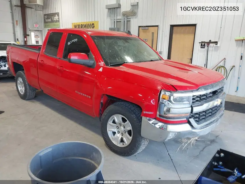 CHEVROLET SILVERADO 2016, VIN 1GCVKREC2GZ351053