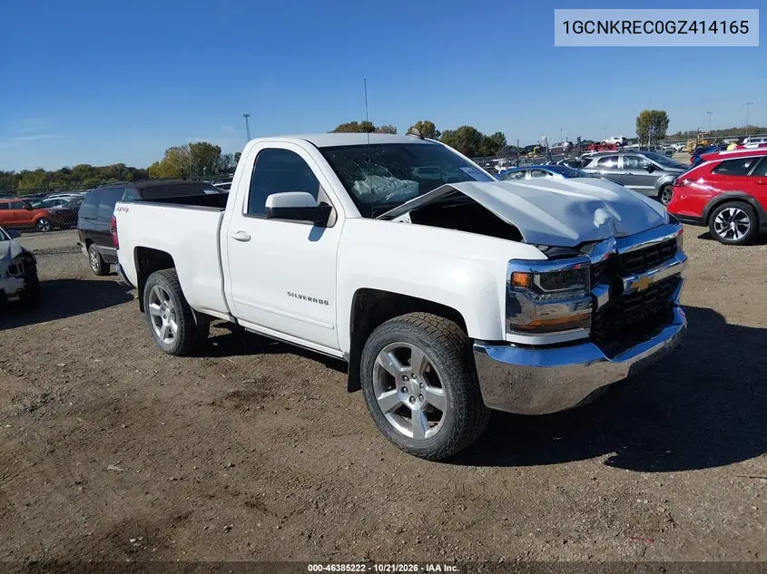 CHEVROLET SILVERADO 2016, VIN 1GCNKREC0GZ414165