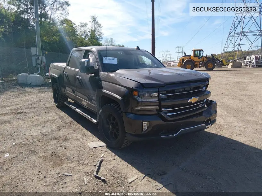 CHEVROLET SILVERADO 2016, VIN 3GCUKSEC6GG255333