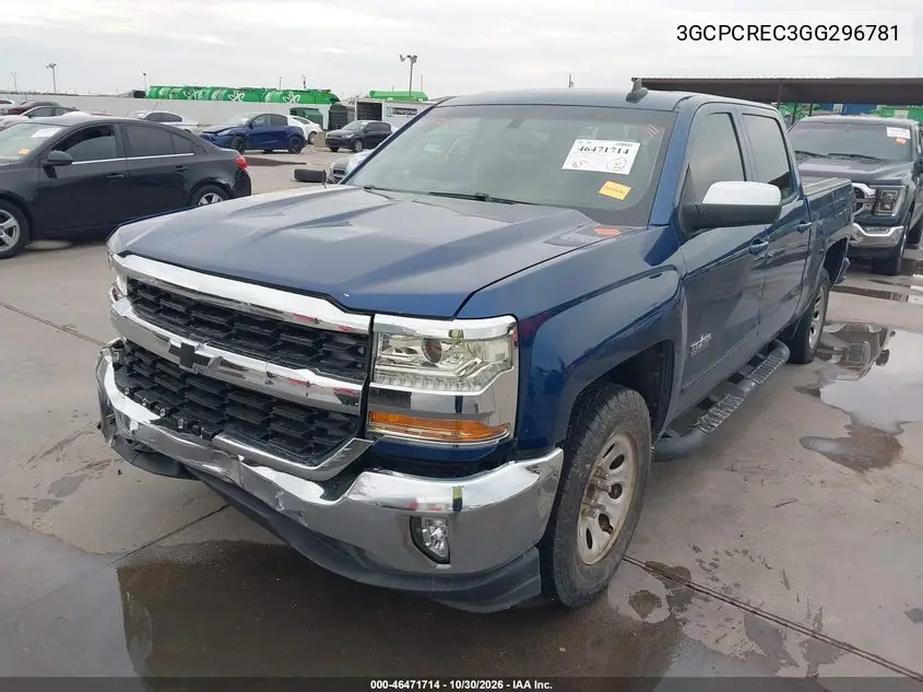 2016 CHEVROLET SILVERADO VIN 3GCPCREC3GG296781 — фото 2