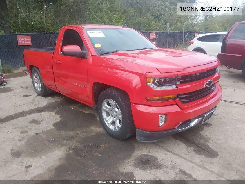 CHEVROLET SILVERADO 2017, VIN 1GCNKREC2HZ100177