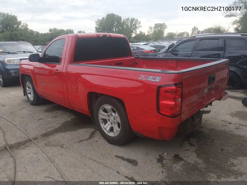 2017 CHEVROLET SILVERADO VIN 1GCNKREC2HZ100177 — фото 3