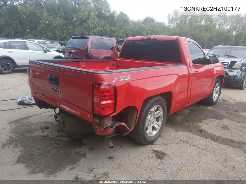 2017 CHEVROLET SILVERADO VIN 1GCNKREC2HZ100177 — фото 4