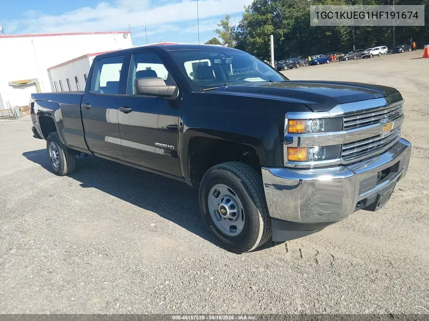 CHEVROLET SILVERADO 2017, VIN 1GC1KUEG1HF191674