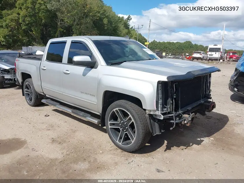 CHEVROLET SILVERADO 2017, VIN 3GCUKRECXHG503397