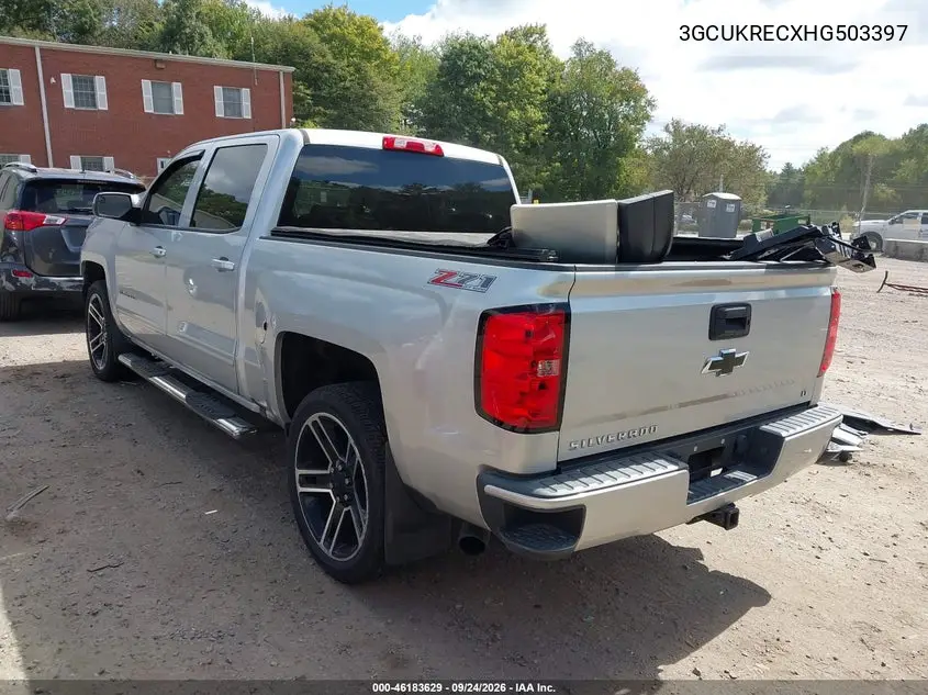 2017 CHEVROLET SILVERADO VIN 3GCUKRECXHG503397 — фото 3