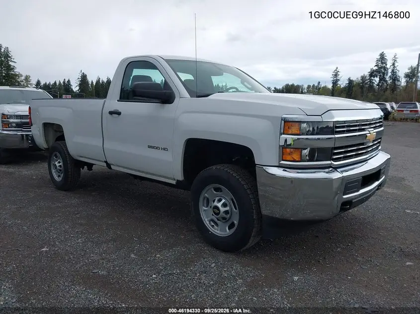 CHEVROLET SILVERADO 2017, VIN 1GC0CUEG9HZ146800