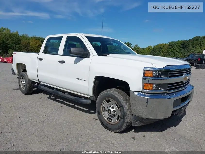 CHEVROLET SILVERADO 2017, VIN 1GC1KUEG6HF153227