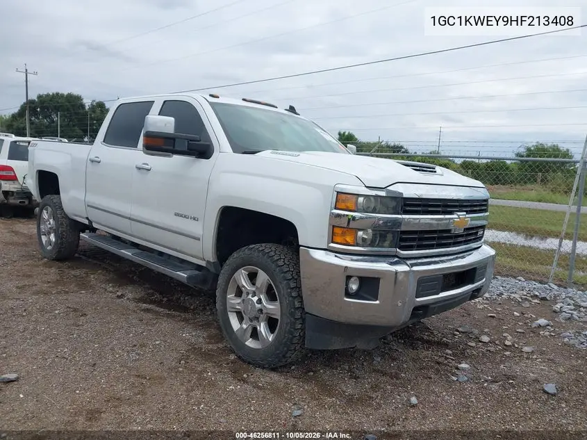 CHEVROLET SILVERADO 2017, VIN 1GC1KWEY9HF213408