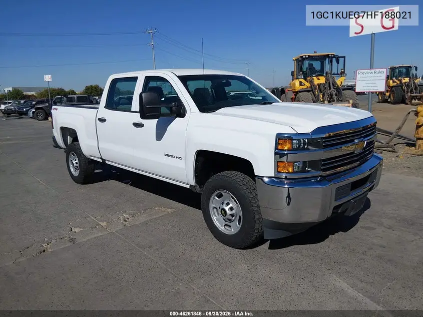CHEVROLET SILVERADO 2017, VIN 1GC1KUEG7HF188021