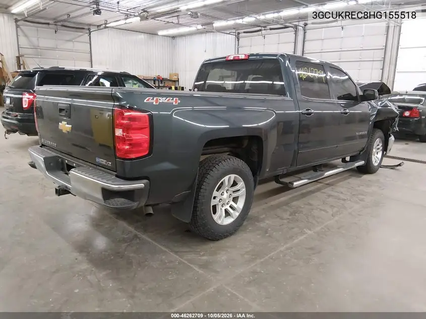2017 CHEVROLET SILVERADO VIN 3GCUKREC8HG155518 — фото 4