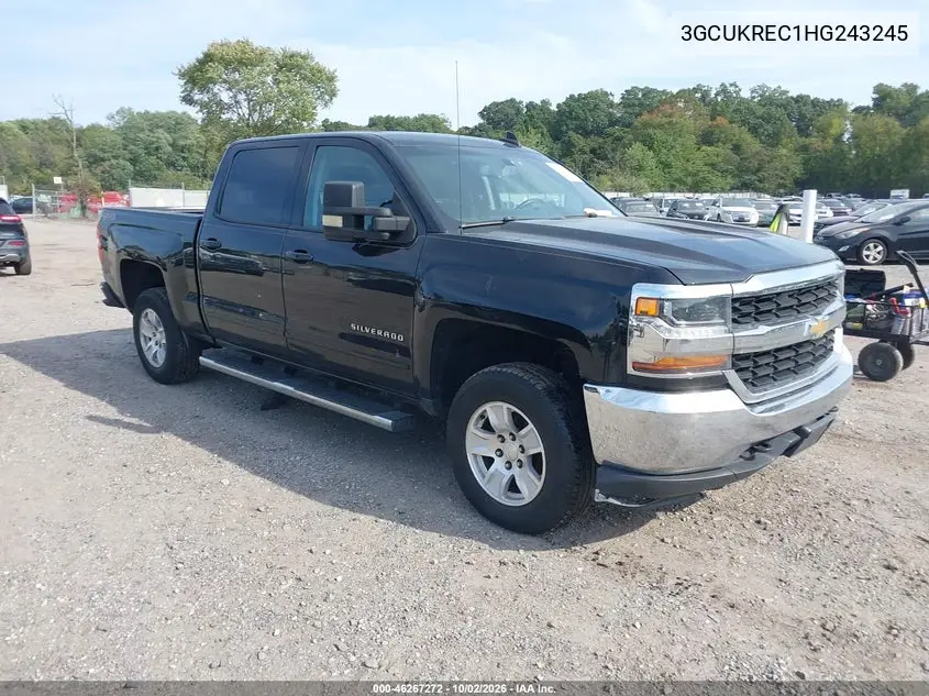 CHEVROLET SILVERADO 2017, VIN 3GCUKREC1HG243245