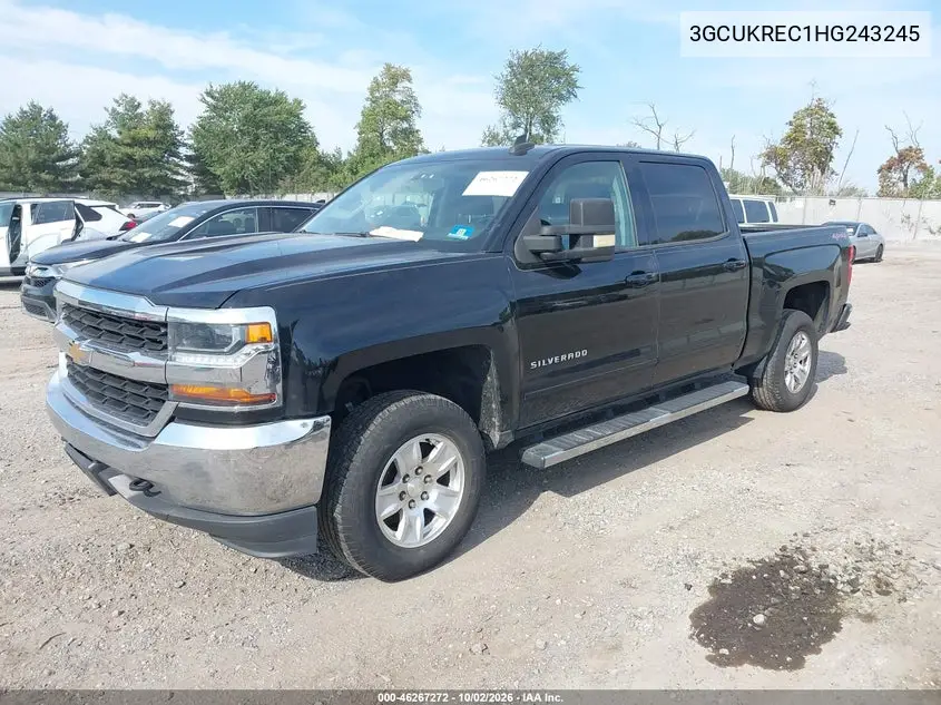 2017 CHEVROLET SILVERADO VIN 3GCUKREC1HG243245 — фото 2