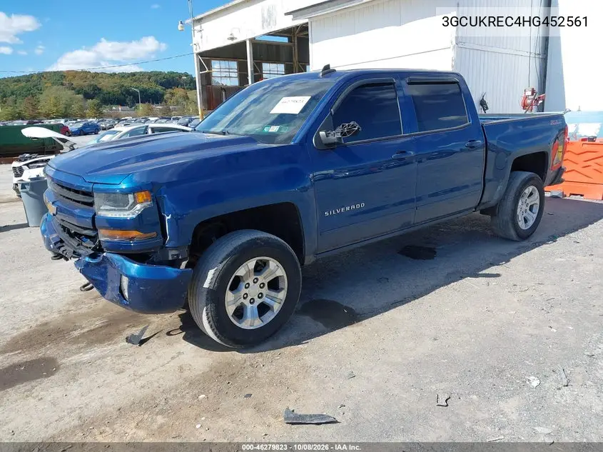 2017 CHEVROLET SILVERADO VIN 3GCUKREC4HG452561 — фото 2