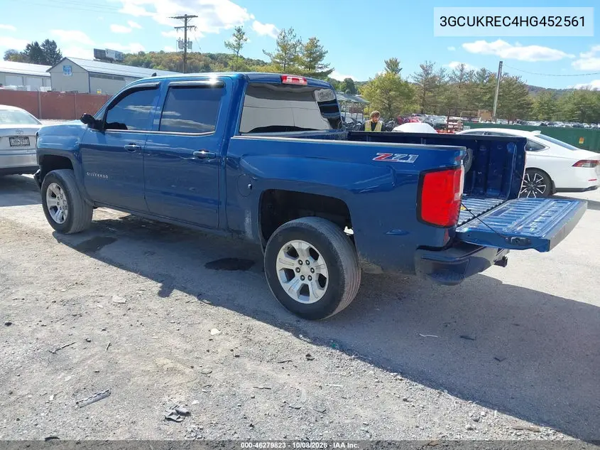 2017 CHEVROLET SILVERADO VIN 3GCUKREC4HG452561 — фото 3