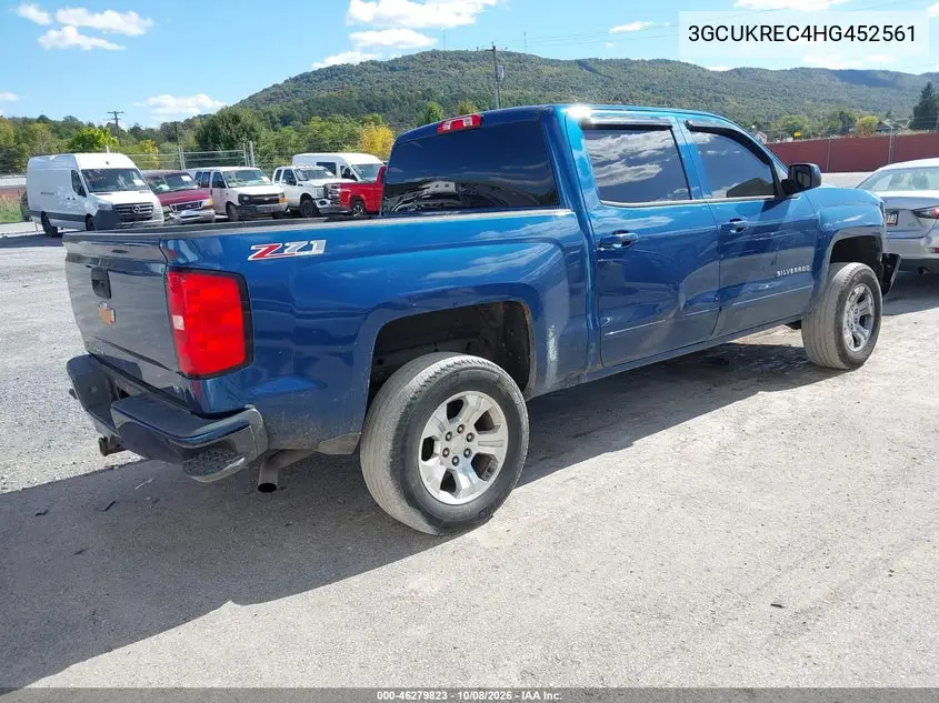 2017 CHEVROLET SILVERADO VIN 3GCUKREC4HG452561 — фото 4