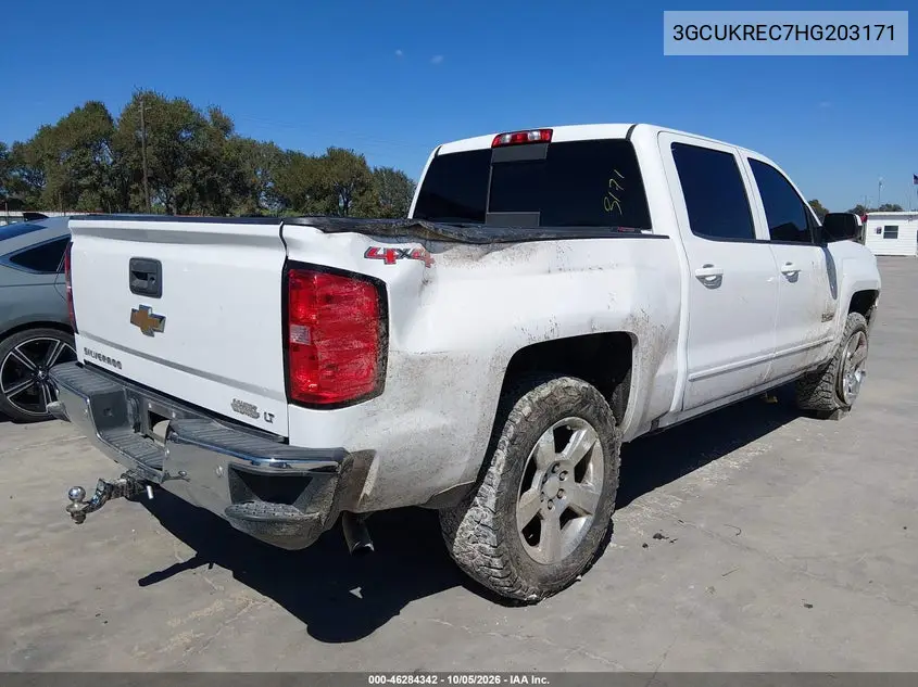 2017 CHEVROLET SILVERADO VIN 3GCUKREC7HG203171 — фото 4
