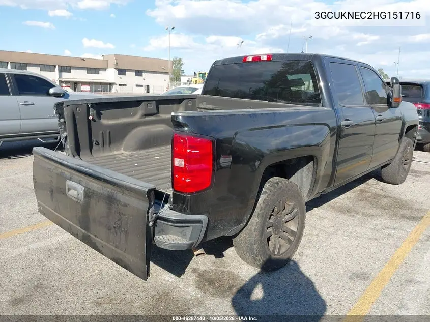 2017 CHEVROLET SILVERADO VIN 3GCUKNEC2HG151716 — фото 4