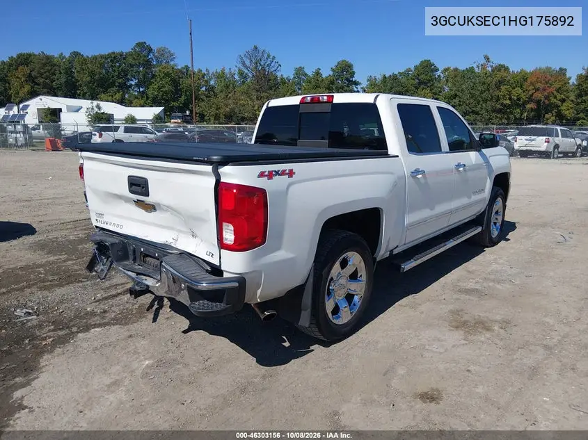 2017 CHEVROLET SILVERADO VIN 3GCUKSEC1HG175892 — фото 4