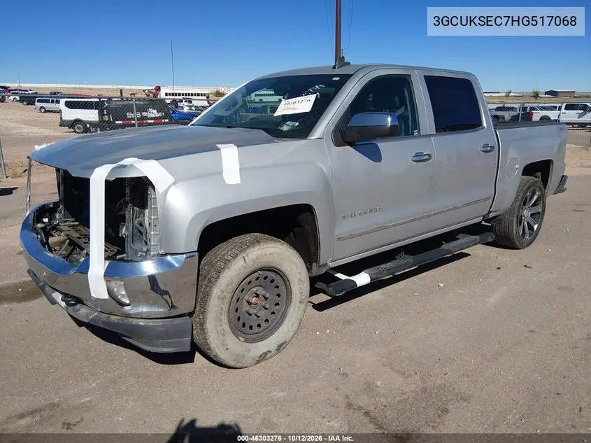 2017 CHEVROLET SILVERADO VIN 3GCUKSEC7HG517068 — фото 2