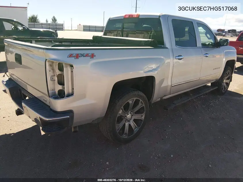 2017 CHEVROLET SILVERADO VIN 3GCUKSEC7HG517068 — фото 4