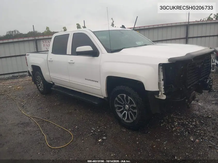 CHEVROLET SILVERADO 2017, VIN 3GCUKREC5HG206733