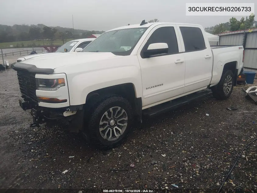 2017 CHEVROLET SILVERADO VIN 3GCUKREC5HG206733 — фото 2