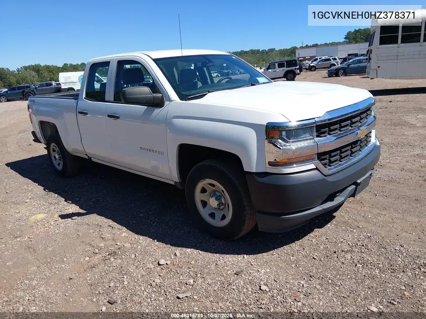 CHEVROLET SILVERADO 2017, VIN 1GCVKNEH0HZ378371