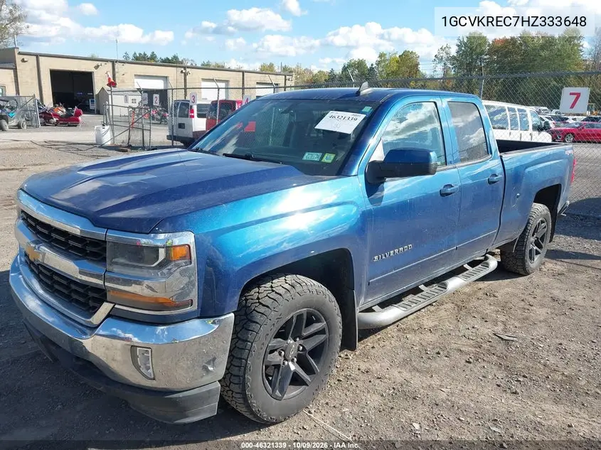 2017 CHEVROLET SILVERADO VIN 1GCVKREC7HZ333648 — фото 2