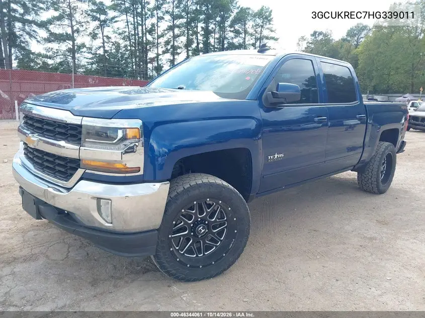 2017 CHEVROLET SILVERADO VIN 3GCUKREC7HG339011 — фото 2