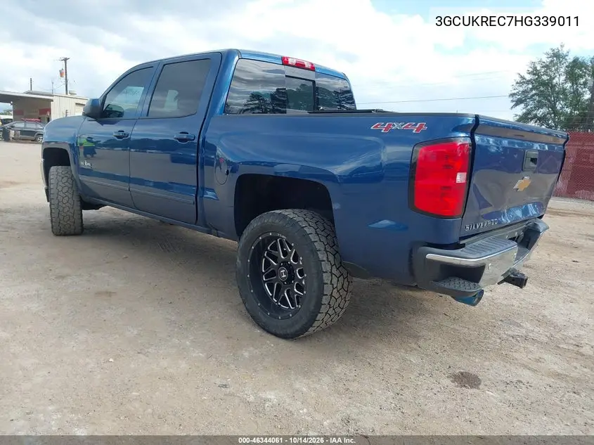 2017 CHEVROLET SILVERADO VIN 3GCUKREC7HG339011 — фото 3