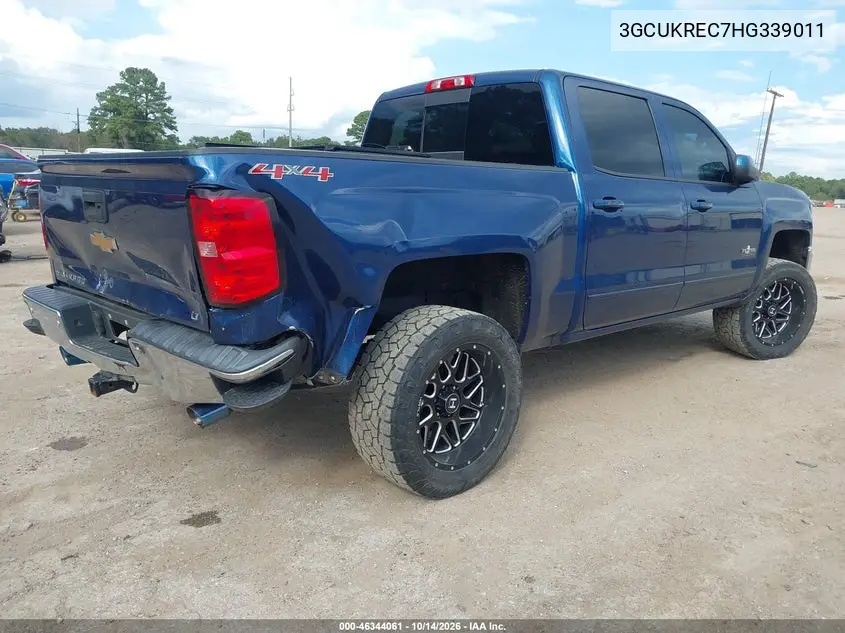 2017 CHEVROLET SILVERADO VIN 3GCUKREC7HG339011 — фото 4