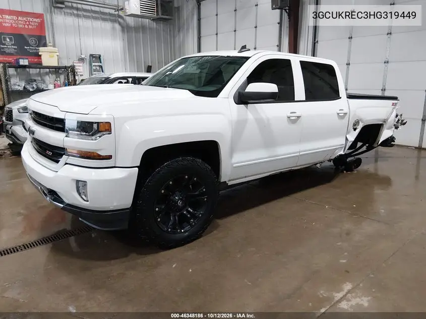 2017 CHEVROLET SILVERADO VIN 3GCUKREC3HG319449 — фото 2