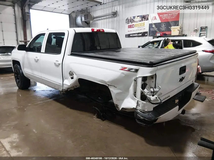 2017 CHEVROLET SILVERADO VIN 3GCUKREC3HG319449 — фото 3