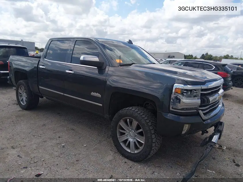 CHEVROLET SILVERADO 2017, VIN 3GCUKTEC3HG335101