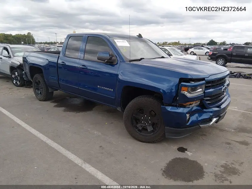 CHEVROLET SILVERADO 2017, VIN 1GCVKREC2HZ372664