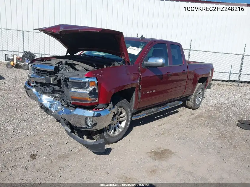2017 CHEVROLET SILVERADO VIN 1GCVKREC2HZ248216 — фото 2
