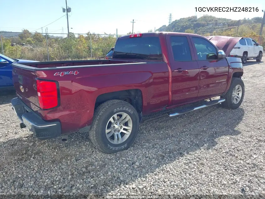 2017 CHEVROLET SILVERADO VIN 1GCVKREC2HZ248216 — фото 4