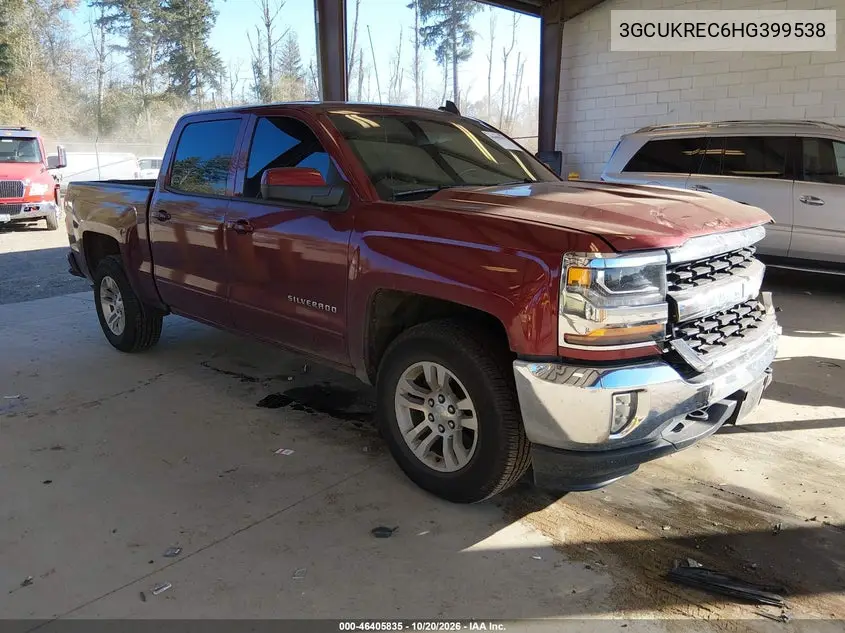 CHEVROLET SILVERADO 2017, VIN 3GCUKREC6HG399538