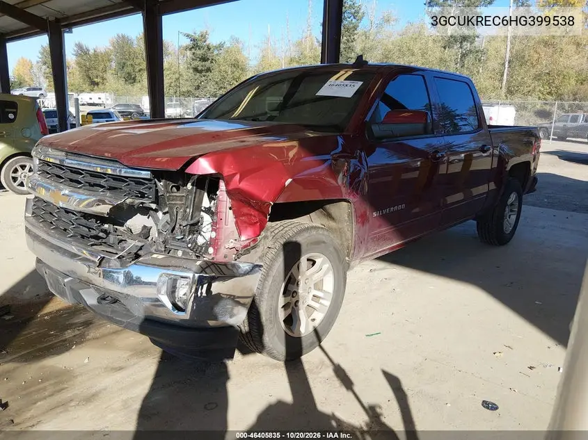 2017 CHEVROLET SILVERADO VIN 3GCUKREC6HG399538 — фото 2