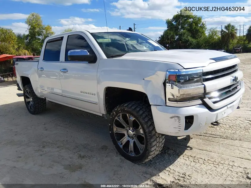 CHEVROLET SILVERADO 2017, VIN 3GCUKSEJ2HG463094